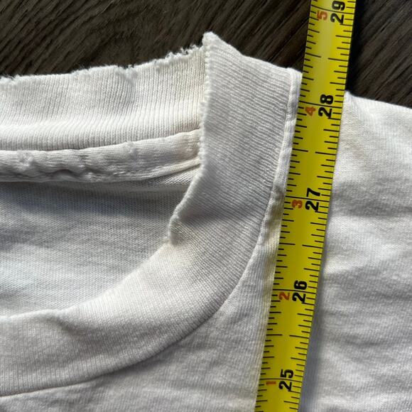 Vintage 90s Big Bugs Bunny Shirt Single Stitch Collegeware White L XL Carrot USA - Picture 13 of 13